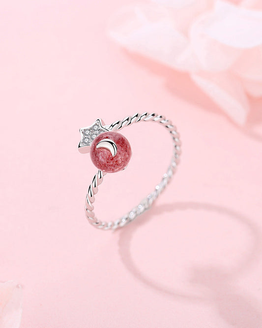 Gemstone Sterling Silver Ring – Love & Transformation
