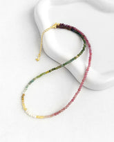 Pink Tourmaline Gold Necklace – Love & Healing