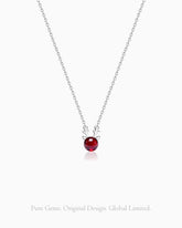 ガーネットアントラー 14Kゴールドメッキ スターリングシルバーネックレス – 情熱と強さ