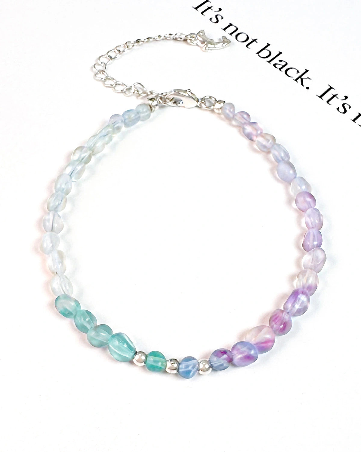 Green Fluorite 14K Gold Plated Freeform Beaded Bracelet