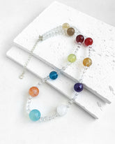 Clear Quartz Multi-Gem Silver Necklace – Clarity & Harmony