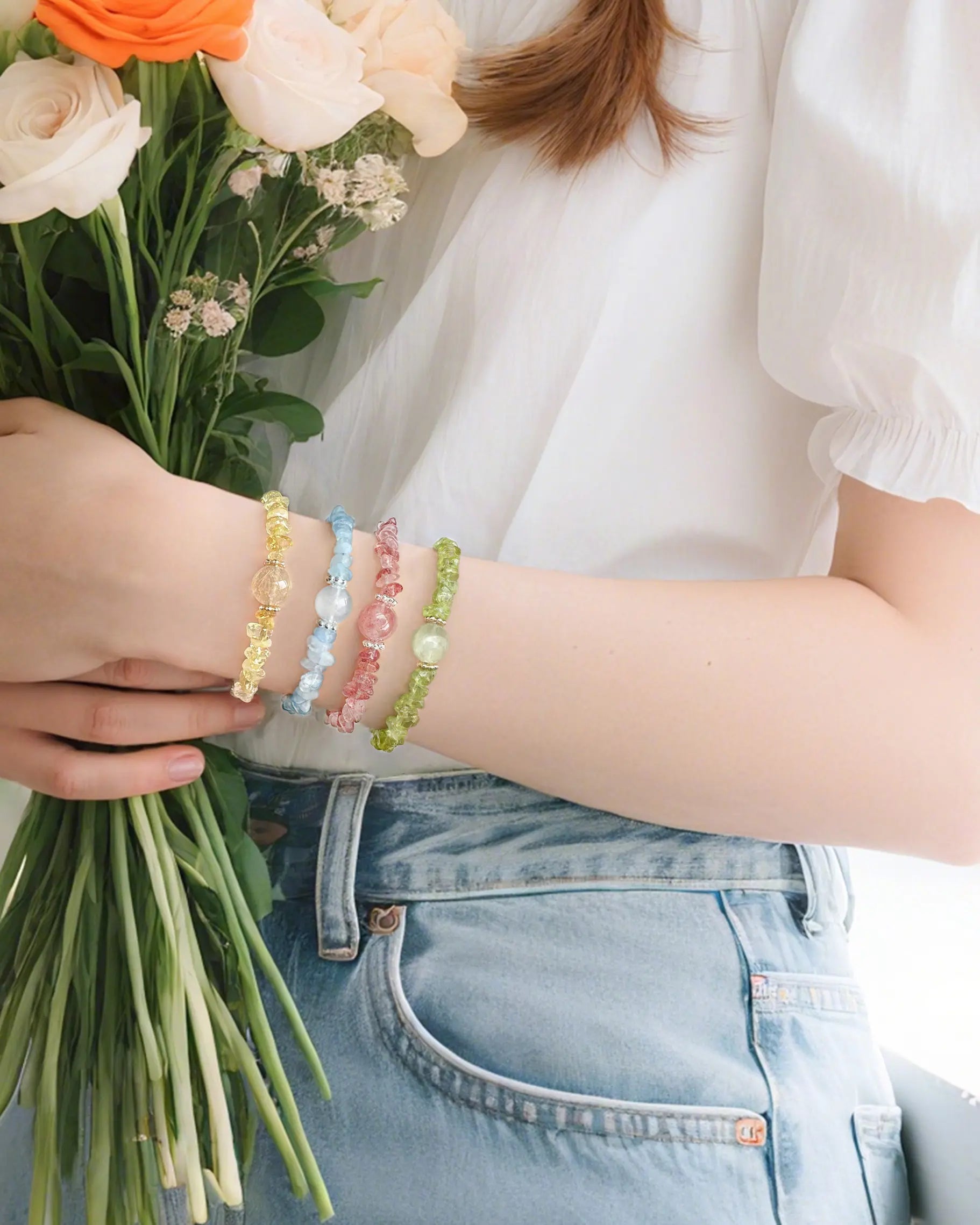 Birthstone Chip Bracelet | HALO IN STYLE