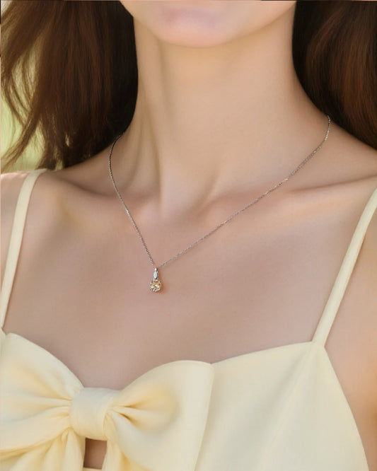 Citrine Gold Plated Sterling Silver Necklace – Abundance & Positivity