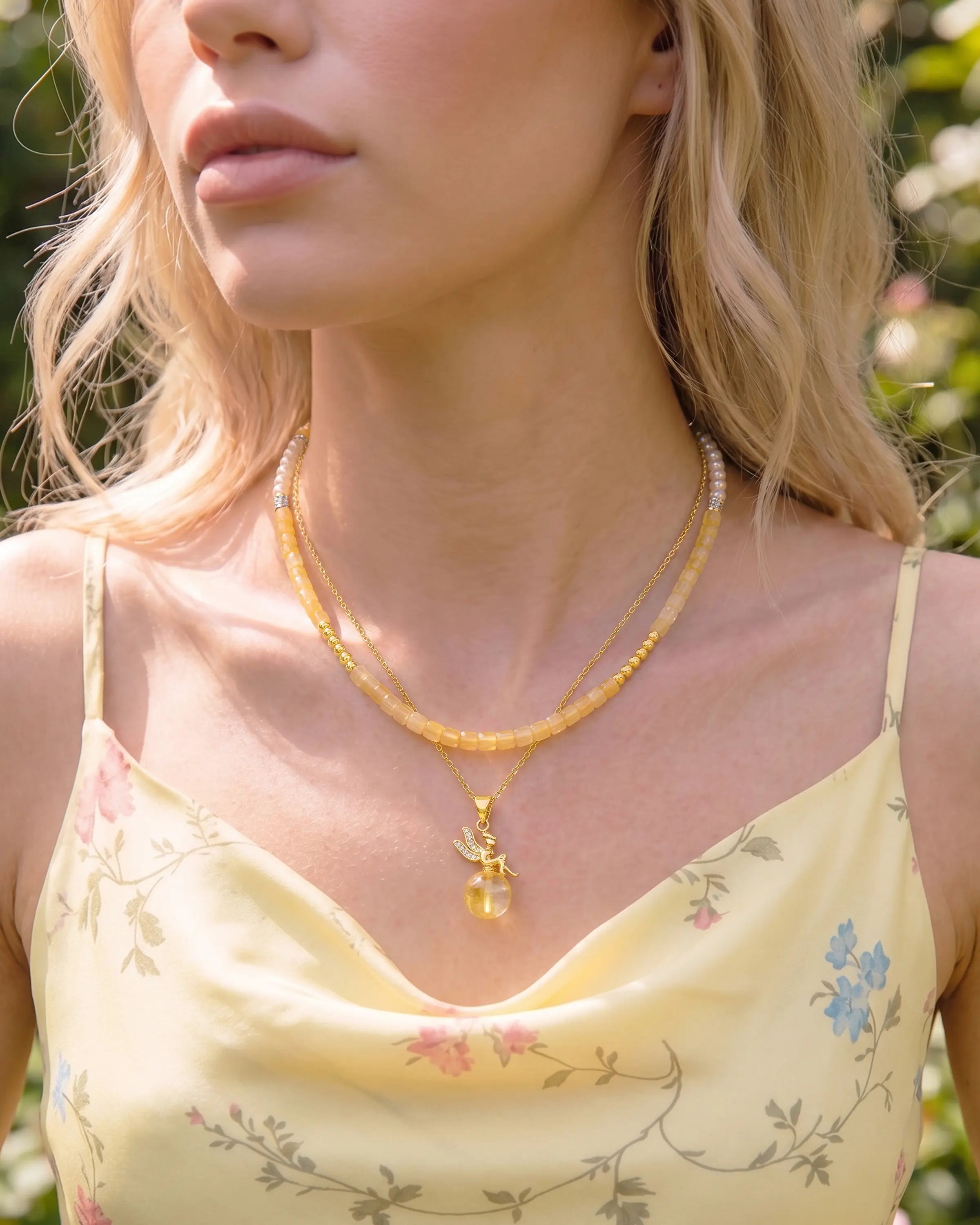 critine fairy pendant necklace set | HALO IN STYLE