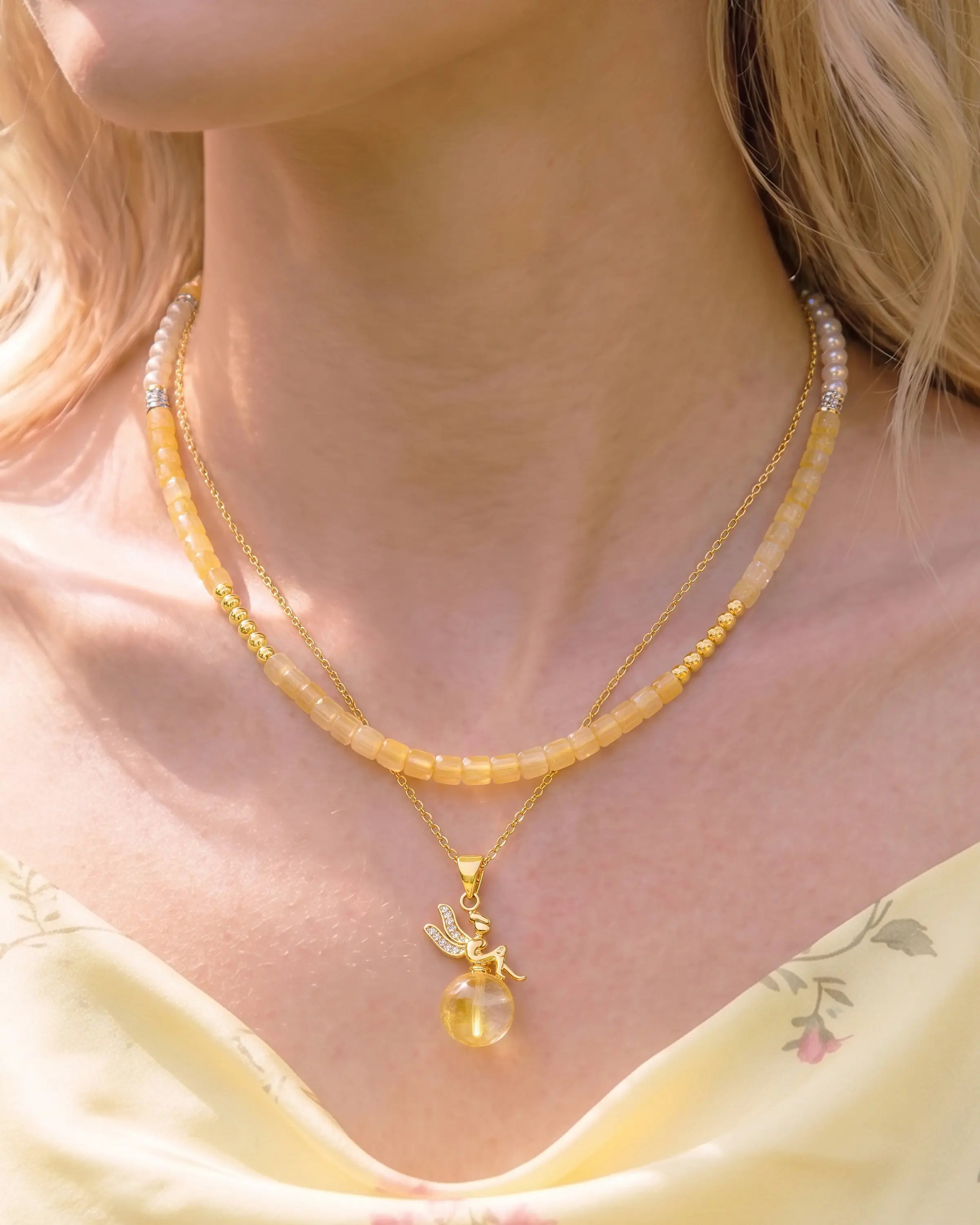 critine fairy pendant necklace set | HALO IN STYLE