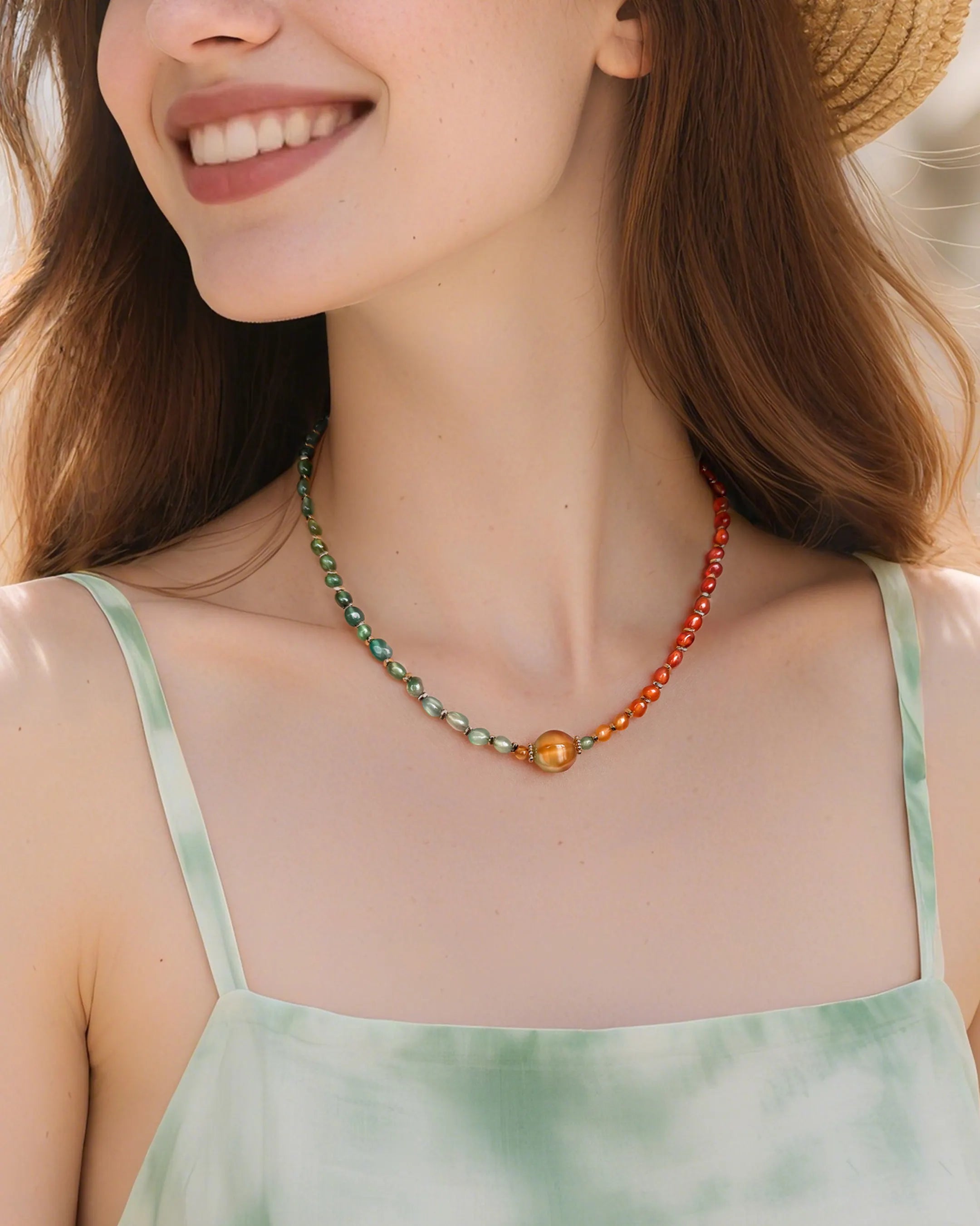 citrine garnet irregular baeded Bracelet – November Birthstone Bracelet