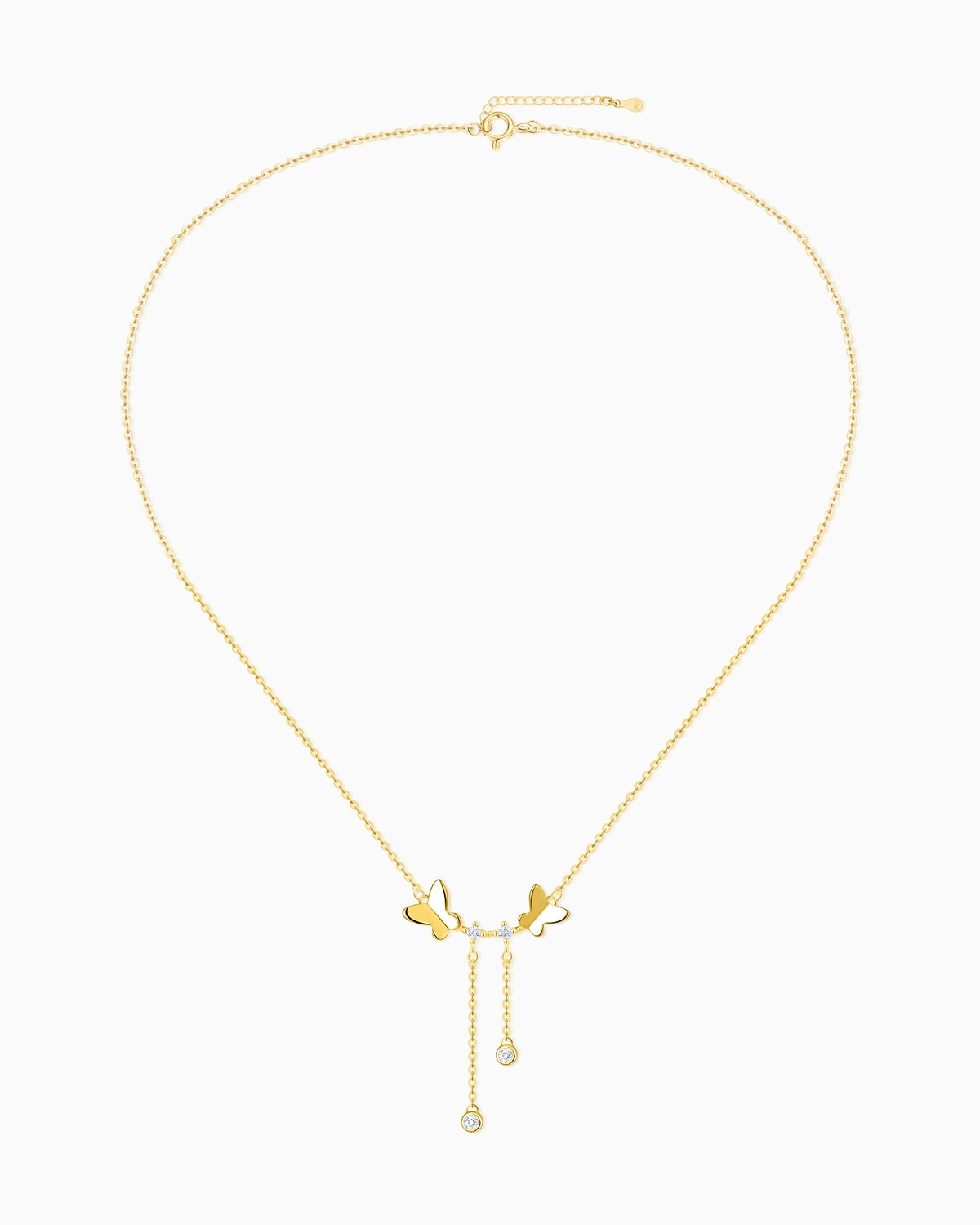 Clear Quartz Butterfly Pendant Necklace | HALO IN STYLE