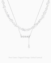 Clear Quartz Beaded Necklace Set