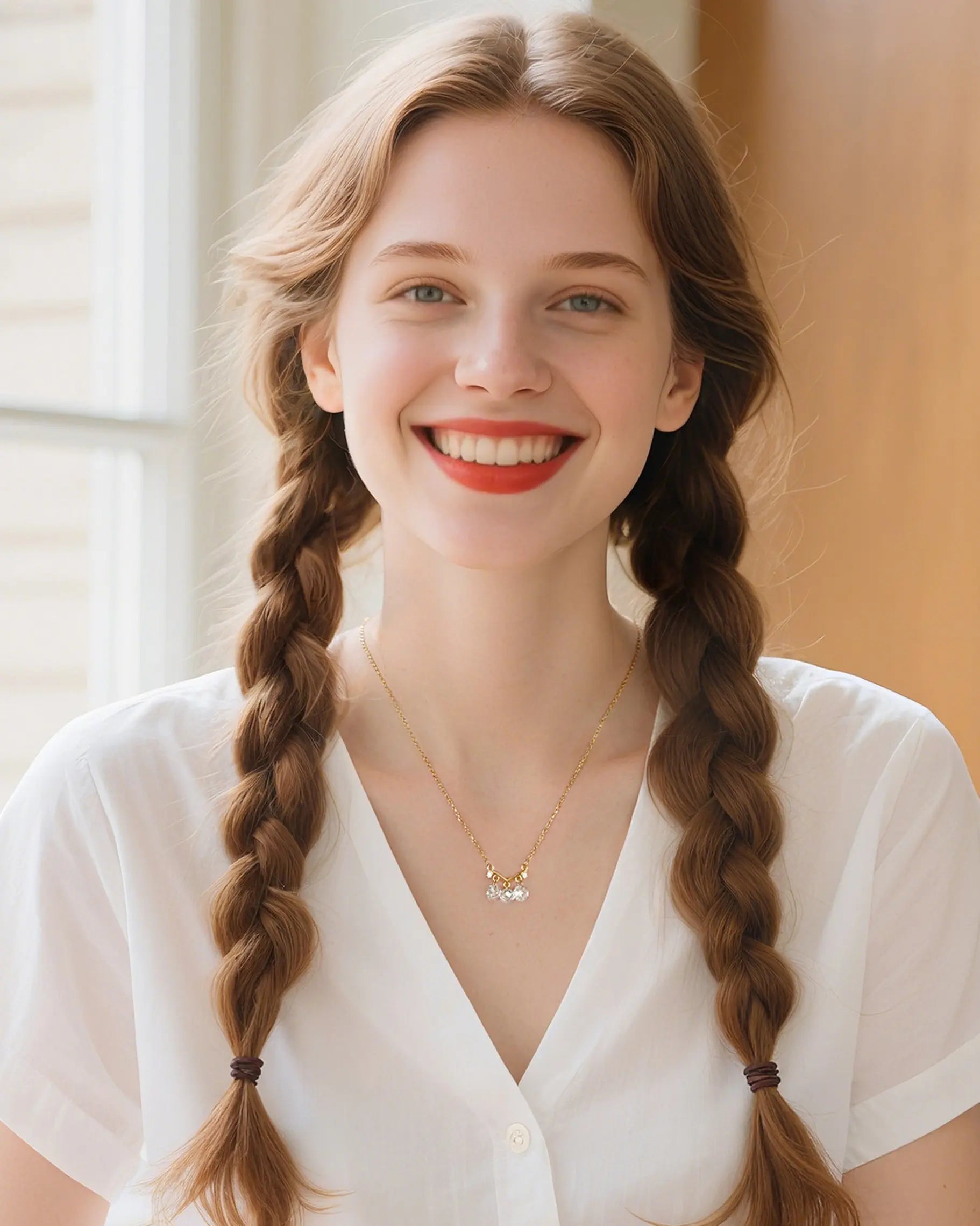 Clear Quartz V Pendant Necklace | HALO IN STYLE