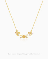 Floral Gold & Silver Necklace – Love & Grace