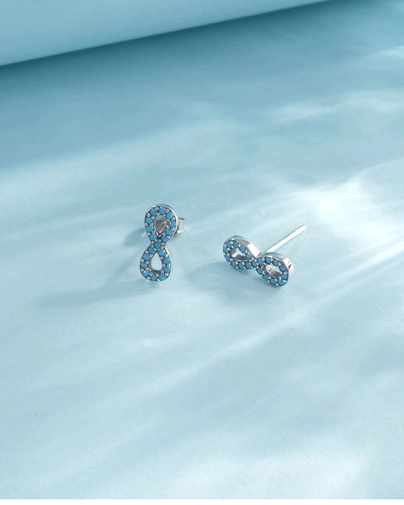 Turquoise Focus Huggie Hoop Earrings