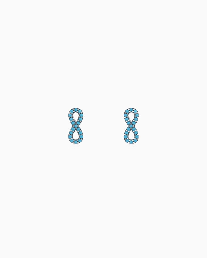 Turquoise Focus Huggie Hoop Earrings
