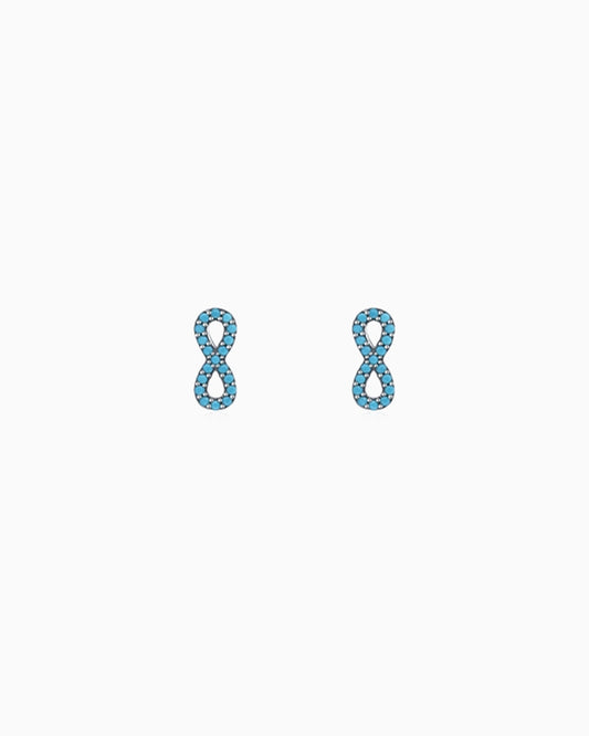 Turquoise Focus Huggie Hoop Earrings