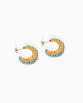 Grace C-Hoop Turquoise Turquoise Stud Earrings