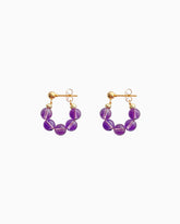 Amethyst 14K Gold Plated Earrings