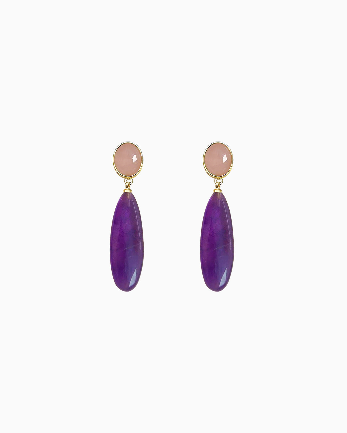 Amethyst Grace Drop Earrings – February Birthstone Jewelry