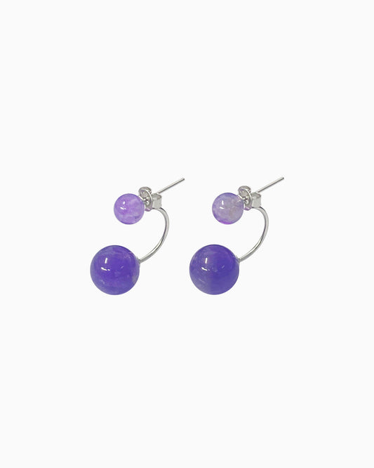 Gemstone Sterling Silver Earrings – Clarity & Prosperity