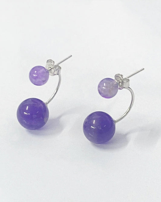 Gemstone Sterling Silver Earrings – Clarity & Prosperity