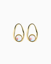 Birthstone Gold & Silver Earrings – Intuition & Balance