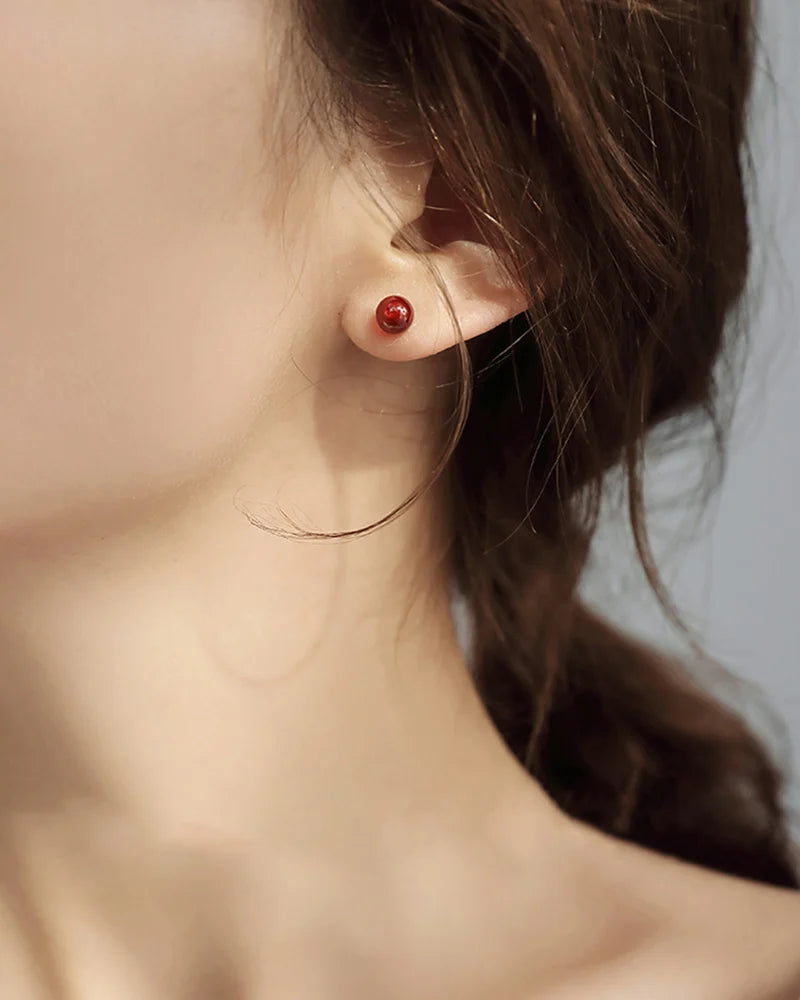 Garnet Chic Stud Earrings