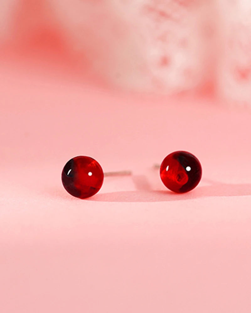 Garnet Chic Stud Earrings