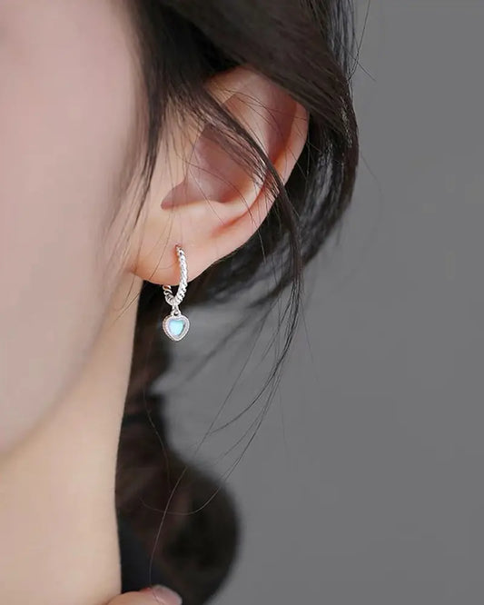 Moonstone 999 Fine Silver Earrings – Intuition & Serenity