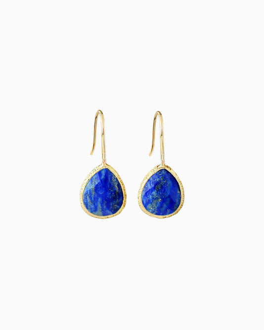 Gemstone 14K Gold Plated Earrings – Wisdom & Courage