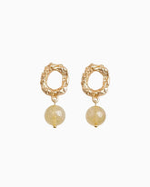 Citrine Gold Earrings – Abundance & Success