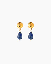 Lapis Lazuli Gold Earrings– Wisdom & Truth