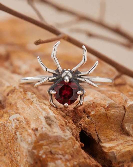 Birthstone Sterling Silver Ring – Passion & Renewal