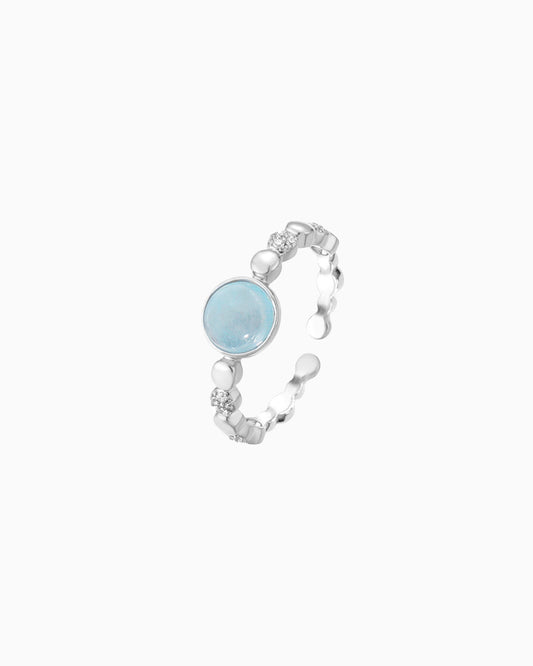 Gemstone Sterling Silver Ring – Serenity & Love