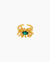 Birthstone Gold Ring – Courage & Wisdom