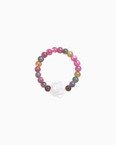 Tourmaline Beaded Ring – Protection & Balance