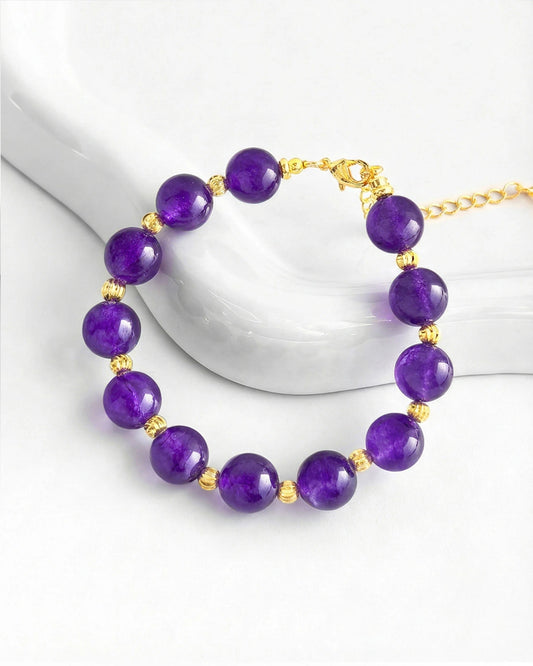 Amethyst Gold Bracelet – Intuition & Dreams