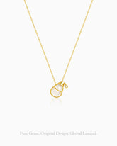 Snowman Gold Necklace – Warmth & Joy