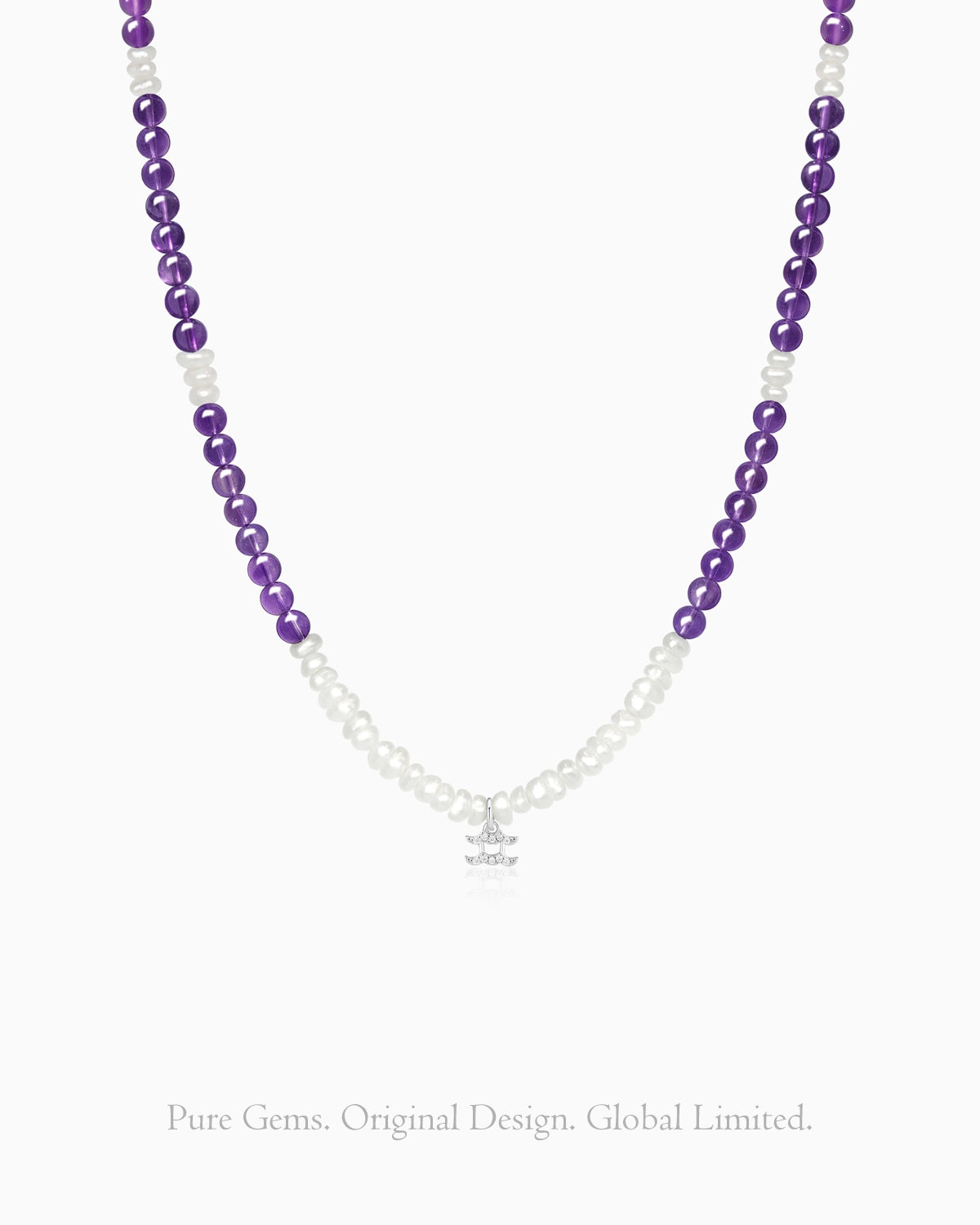 amethyst beaded necklace