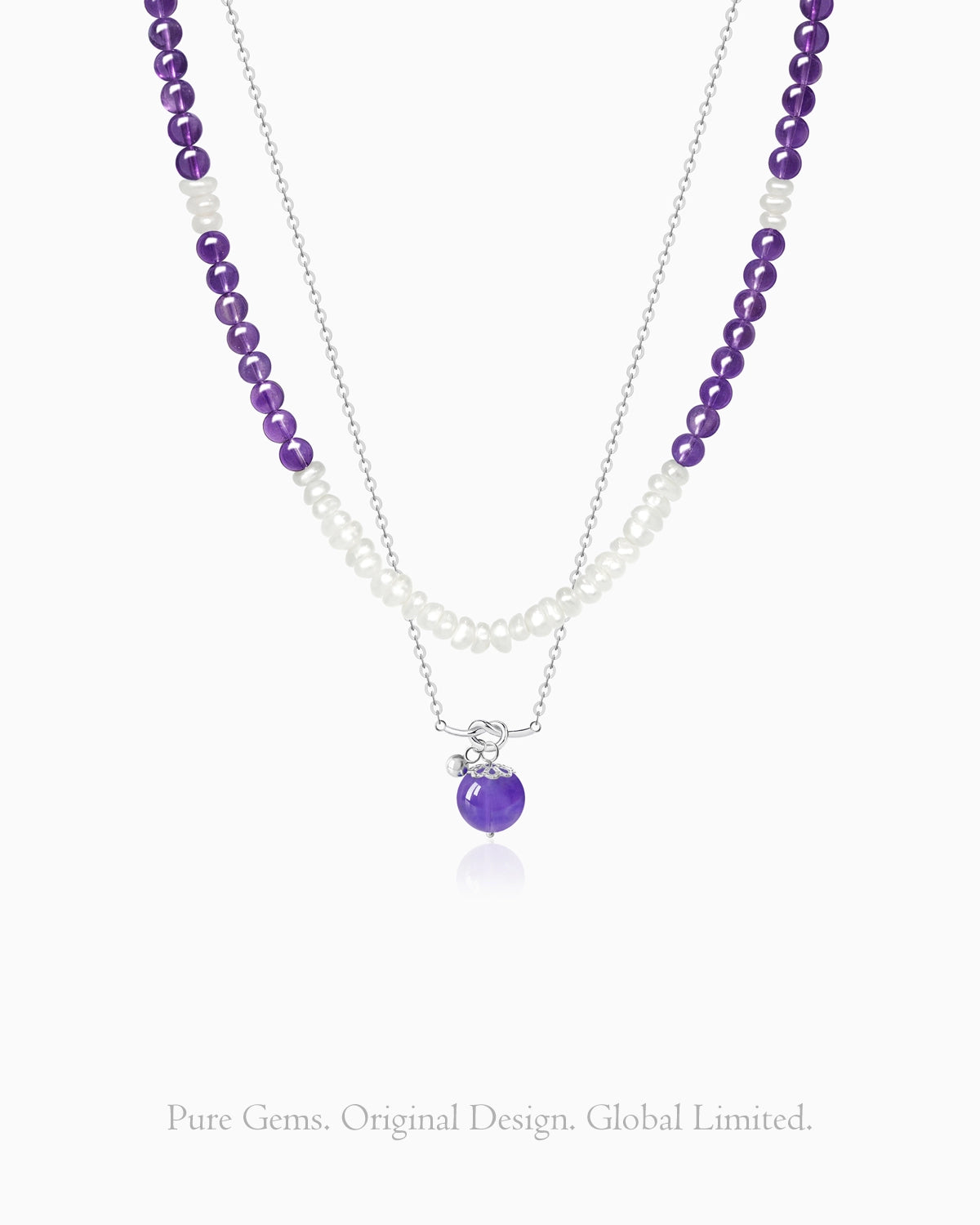 amethyst-beaded-necklace set