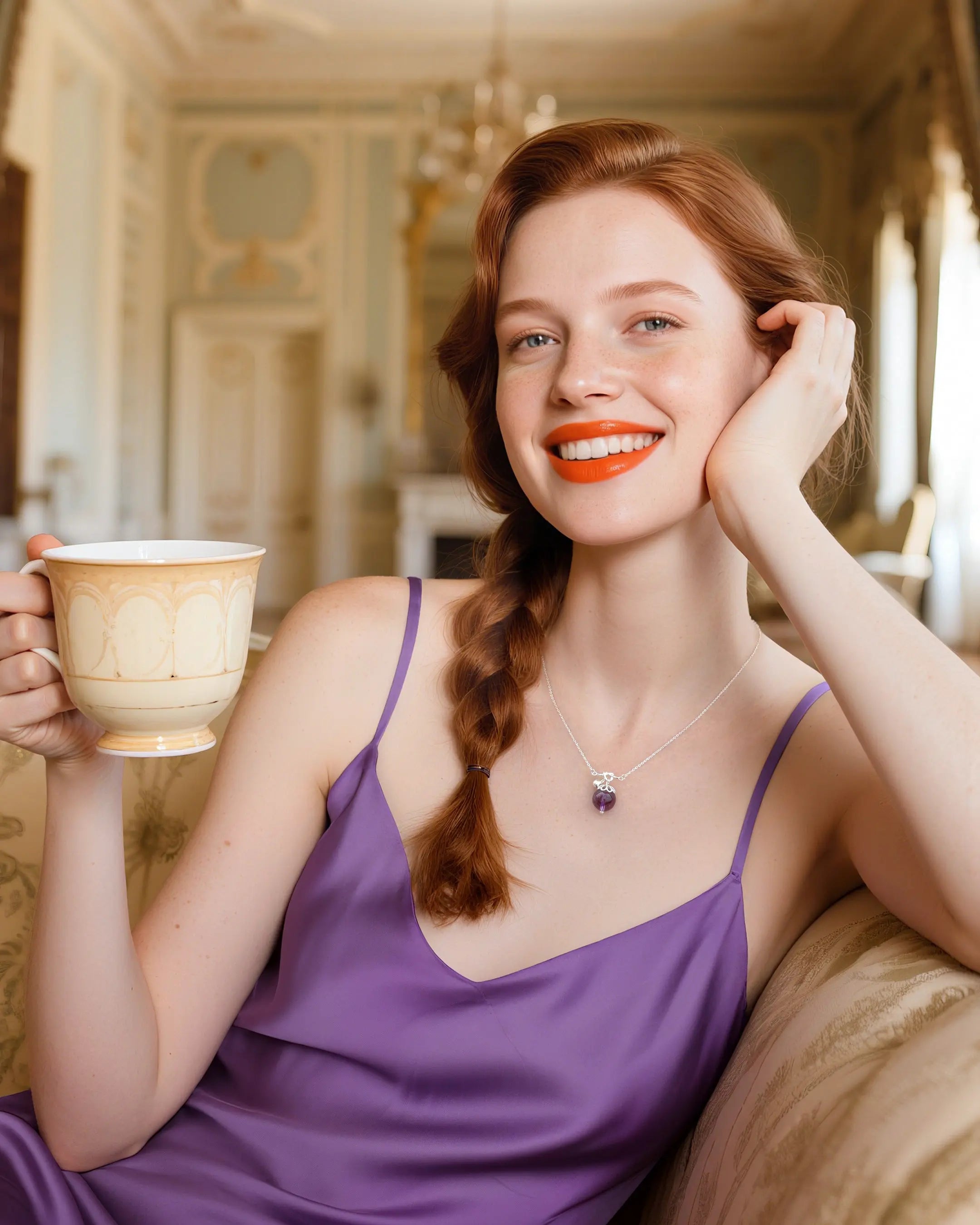 amethyst pendant necklace