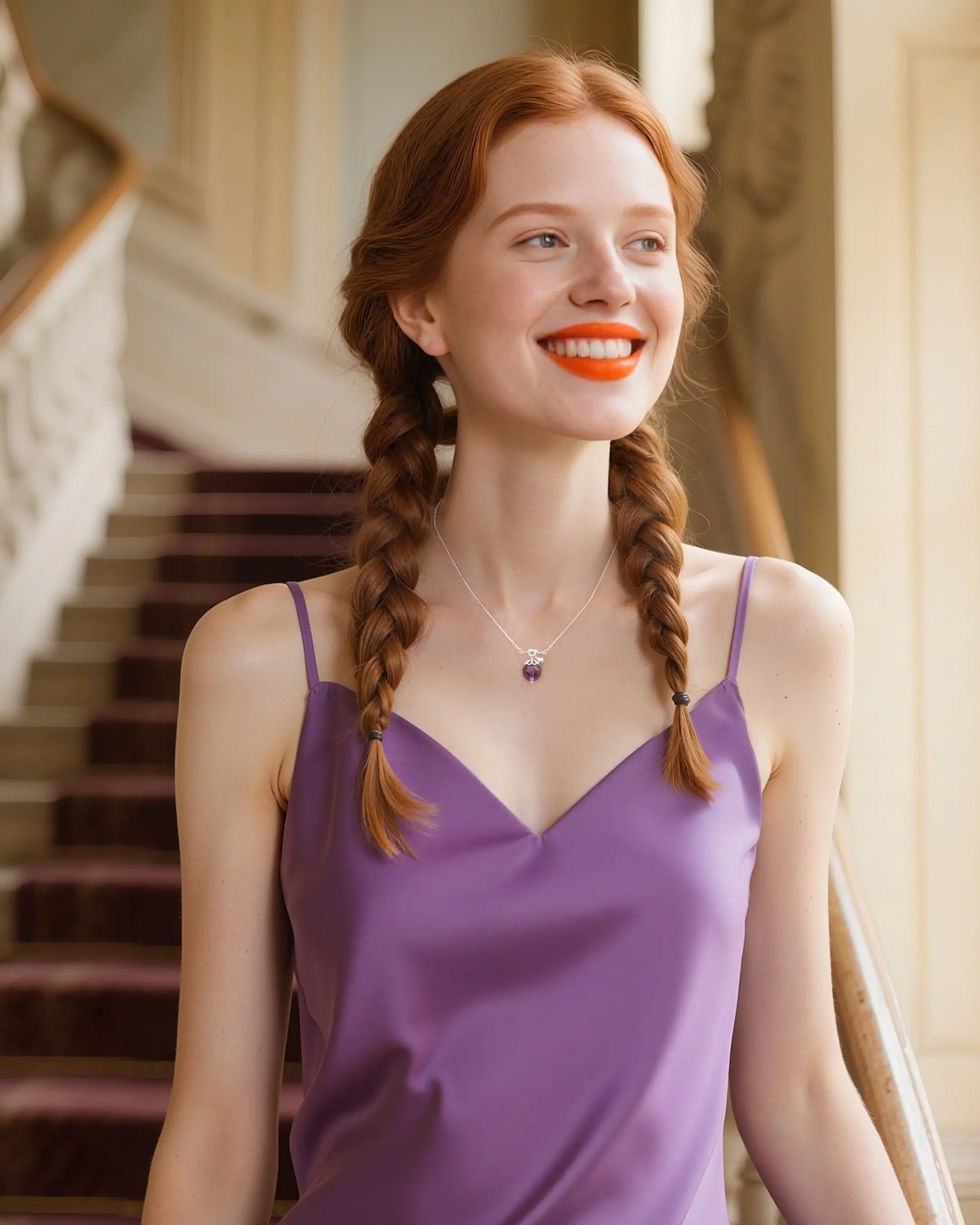 amethyst pendant necklace