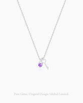 amethyst heart key necklace | HALO IN STYLE