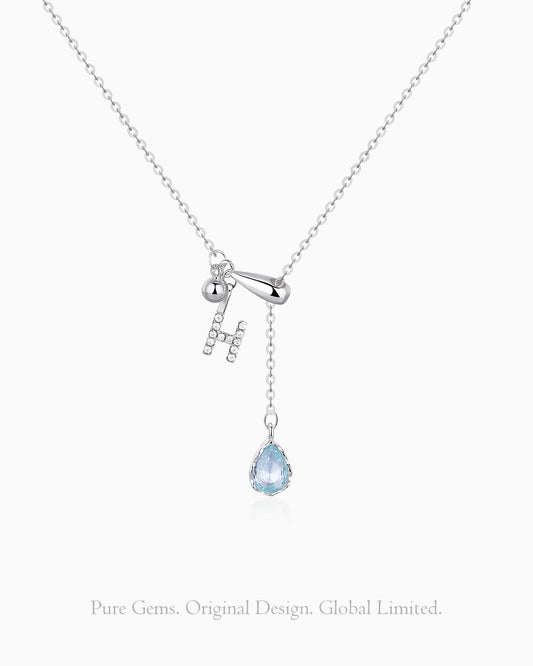 aquamarine pendant necklace