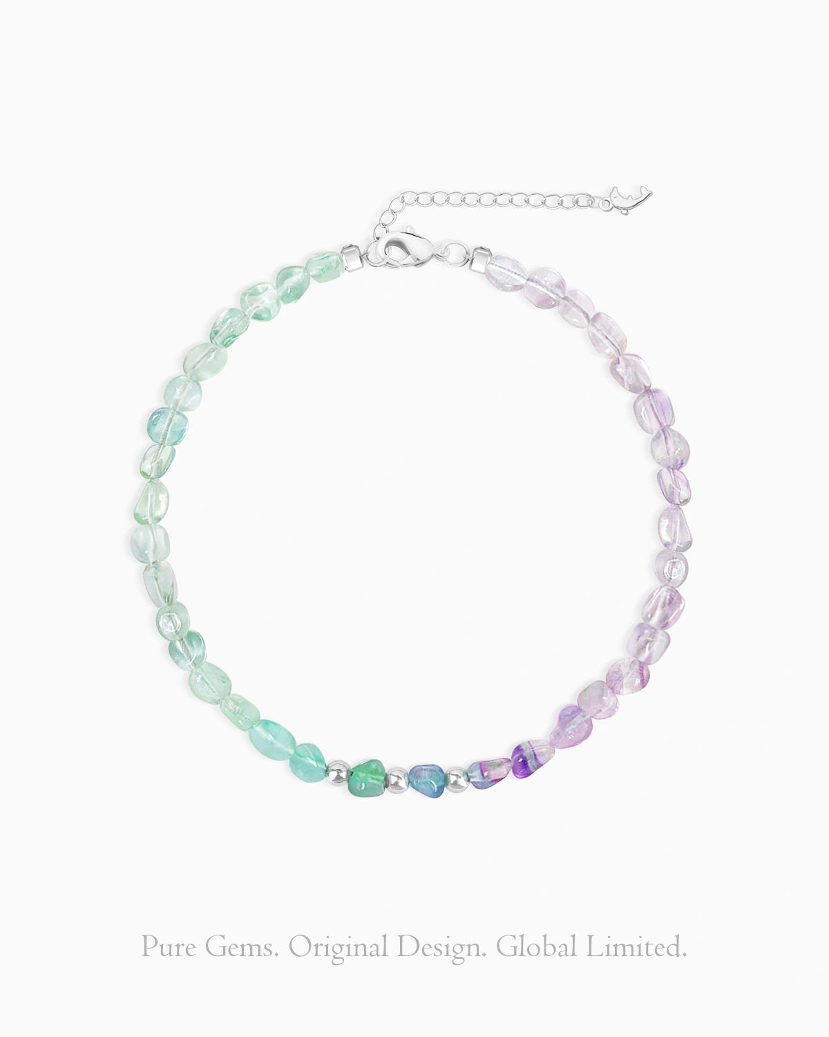 Green Fluorite 14K Gold Plated Beaded Bracelet