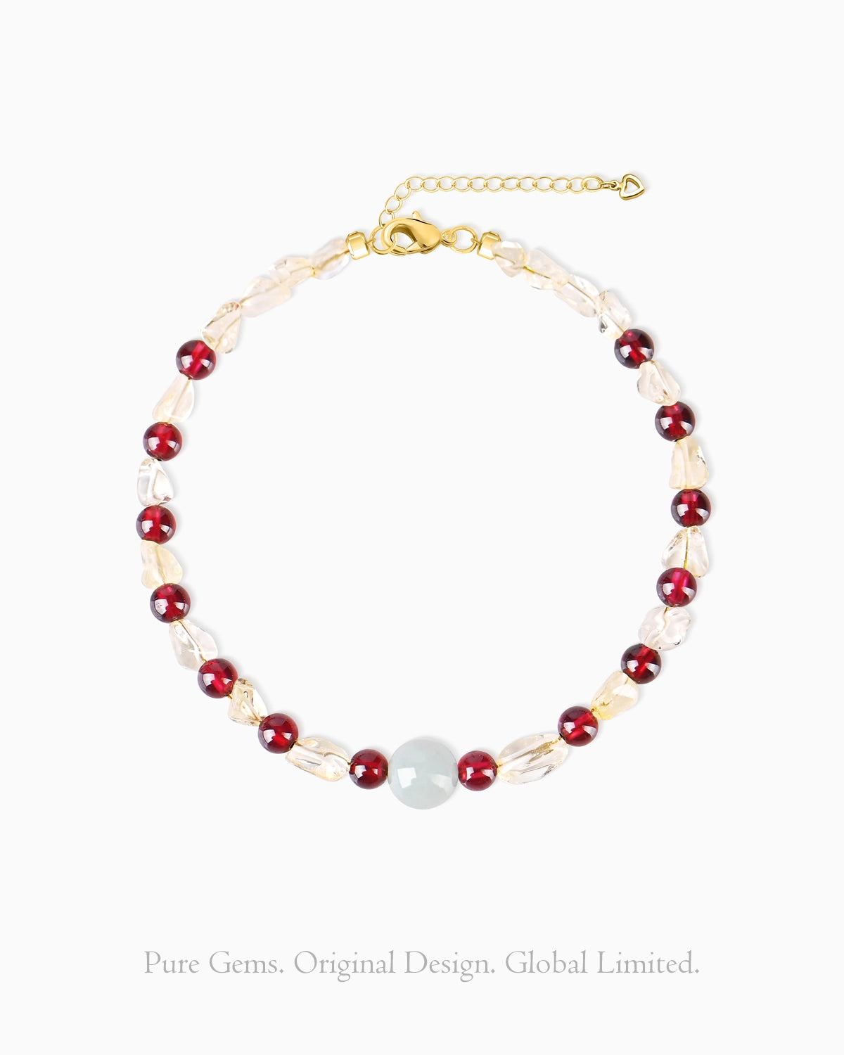 citrine and garnet beaded bracelet – Birthstone Jewelry
