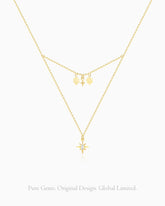 citrine pendant layered design