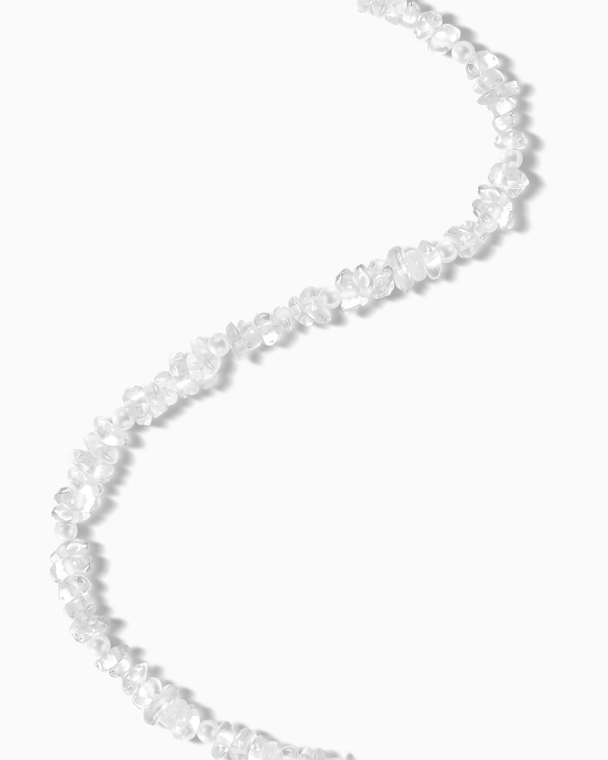 clear quartz irregular beaded bracelet – april birthstone jewelry