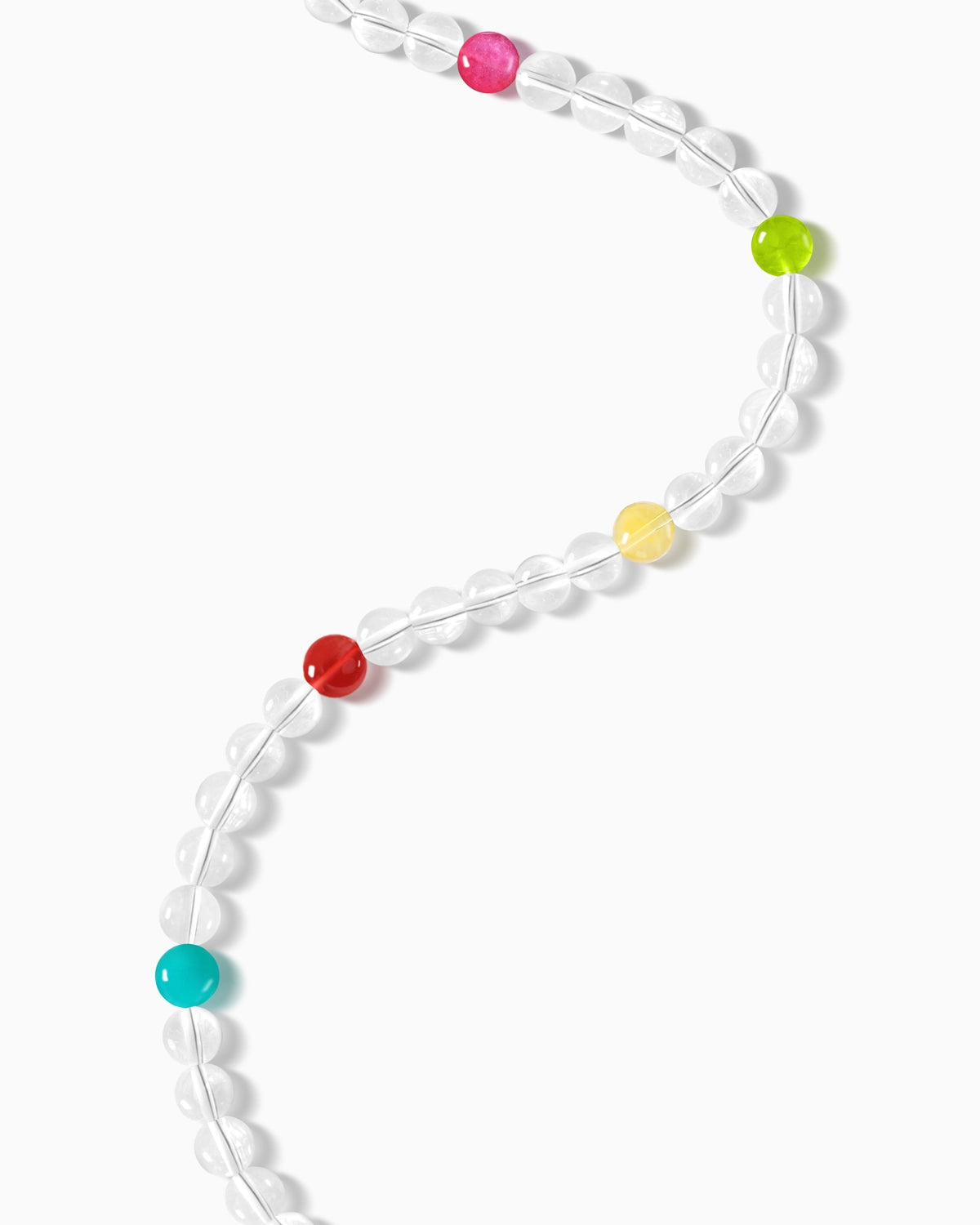 clear quartz beaded bracelet – april birthstone jewelry