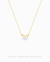 Clear Quartz Gold Pendant Pendant Necklace | HALO IN STYLE