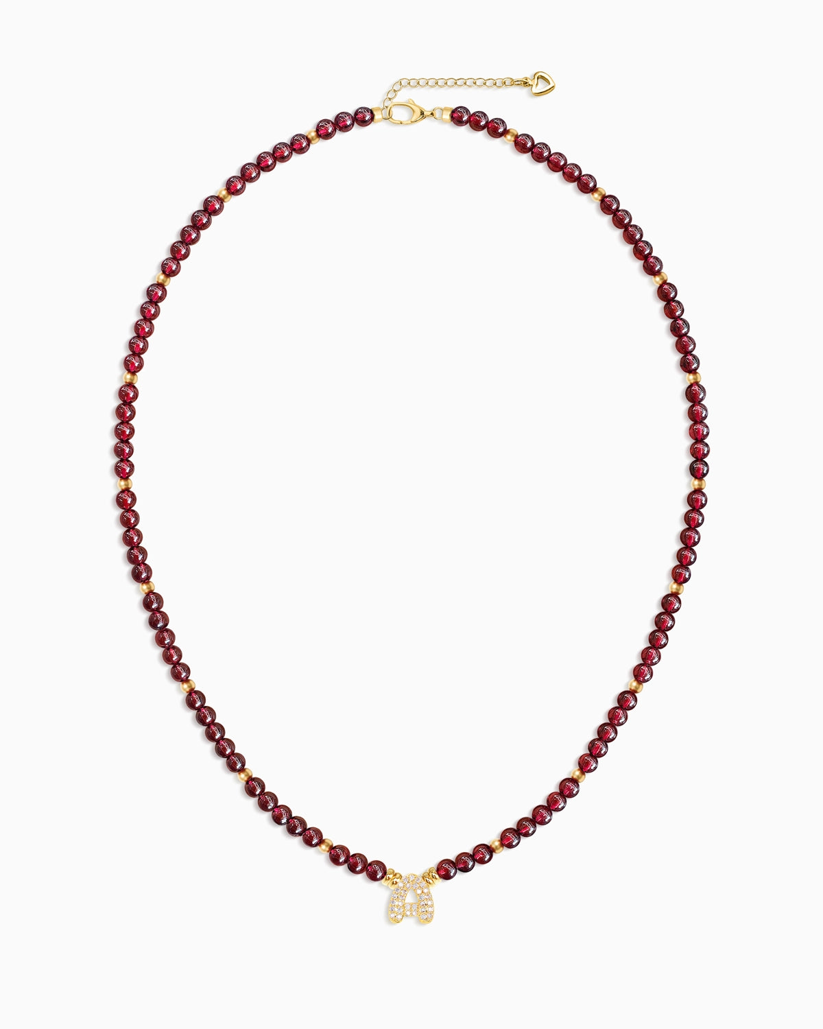 garnet beaded necklace | january jewelry