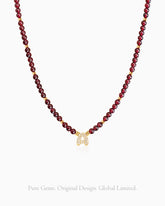 garnet beaded necklace