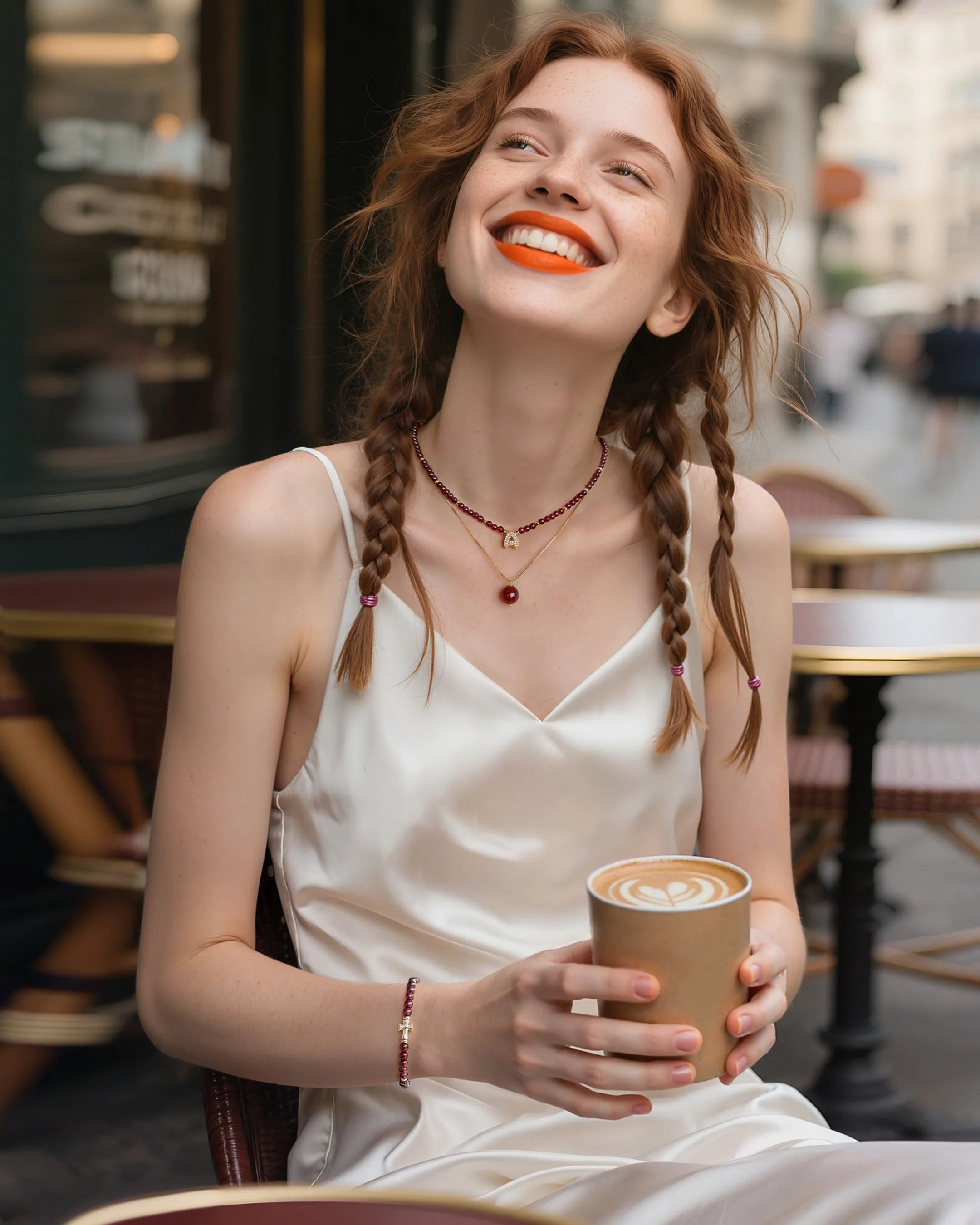 january birthstone garnet jewelry set